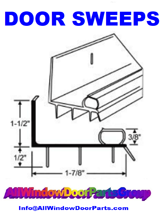 Vetter Door Bottom Sweep Weather Strip Seals Crestline Caradco Hurd